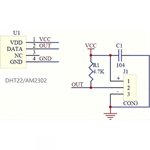 Module de capteur numérique de température et d'humidité DHT22 |   Le capteur de surveillance remplace le SHT11/SHT15 pour les projets Arduino DIY - Product Image 5