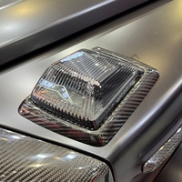 Cache de base de clignotant en fibre de carbone sèche pour Mercedes Classe G W465 W464, accessoires automobiles pour mise à niveau 2018Y+, pièces auto G500 G63