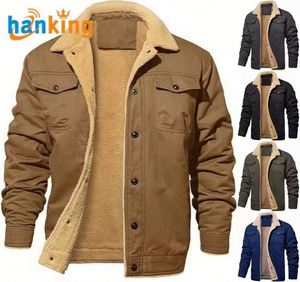 Nueva Chaqueta Bomber de Hombre para Primavera, Estilo Casual, Acolchada, de Pana, con Cuello Alto, Resistente al Viento, Gruesa y Cálida, en Color Sólido - Product Image 5