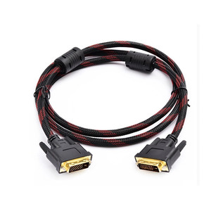 OT oferta-24 + 1 able Ink UAL Ink DVI-D onitor dia ADIA able Old lated ALE to ALE omputer 232 1 CS lack & Red nylon Braid - Product Image 4