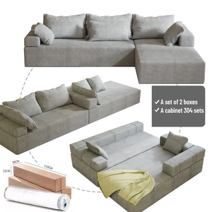 Factory Custom Combination Modular <strong>Sofa</strong> Salon White Combination Soft <strong>Sofa</strong> Living Room I/L Shaped <strong>Couch</strong> Sectional <strong>Bed</strong> for Bedroom - Product Image 2