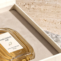 Boîte cadeau personnalisée pour eau de toilette blanche et boîte magnétique pour parfum avec boîte en papier parfumé pour l'emballage et la présentation de parfums