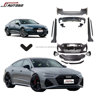Kit carrosserie en plastique PP pour <span class=keywords><strong>Audi</strong></span> A7 C8 <span class=keywords><strong>40</strong></span> 45 55 <span class=keywords><strong>TFSI</strong></span> <span class=keywords><strong>Quattro</strong></span> 2019-2025, transformation en style RS7, pare-chocs inclus. - Product Image 1