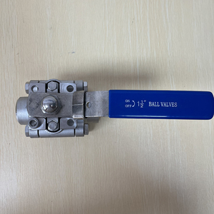 Conexión de 3 piezas de acero forjado 304 para alta temperatura 425 grados, 64 bar, con rosca de 2 vías, soldadura a tope, sellado hermético, bola de 800LB 1500LB - Product Image 2