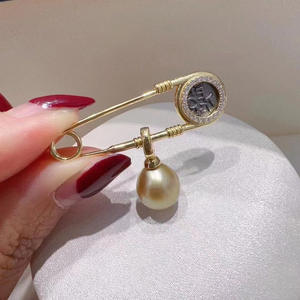 Colgante de Plata S925 con Cuentas de 9-12 mm, Accesorios de Perlas para DIY, Caja Vacía para Colgante de Collar con Forma de Flor, Broches de Moda 31041 - Product Image 1