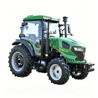 Tracteur diesel haute performance avec cabine fermée pour les opérations agricoles