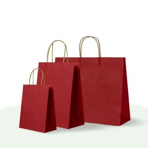 Wholesale Eco-Friendly Recyclable Kraft Paper Bags Microwaves Feature Custom Size for Supermarket Promotion Shopping Packaging - Product Image 1