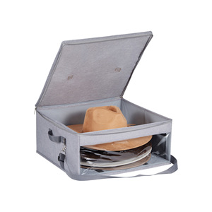 <b>Hat</b> Storage <b>Box</b> 42x42x20cm Foldable With Lid Rectangle Solid Color Clothes <b>Box</b> For Wardrobe Bedroom Travel Use - Product Image 2