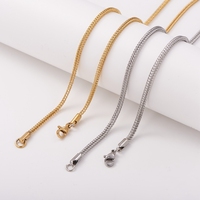 Conceptions de bijoux de mode chaînes en acier inoxydable collier chaînes pour hommes femmes vente en gros sétaire chaîne collier pour la fabrication de bijoux