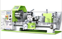 Mini tour à métaux domestique NU210E 400 mm avec mandrin de 125 mm, tour manuel pour petits projets d'usinage