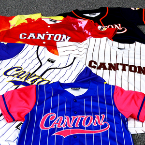 เสื้อเบสบอลสำหรับผู้ชายเสื้อเจอร์ซี่ปักโลโก้แบบซับลิเมชัน - Product Image 6