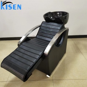 Muebles de Barbería Retro KISEN, Muebles de Salón de Belleza, Silla de Lavado de Cabello con Masaje, Hecho en China - Product Image 6