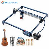 SCULPFUN S30 Ultra 33W Machine de gravure et de découpe laser à diode mini pour bois, acrylique, porte-clés et médailles pour chiens