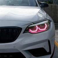 Kontrol Warna RGB SJC Lewat Ponsel untuk BMW Seri 2 F22 F23 M2 F87 2018-2022 Modul LED RGB DRL Plug and Play