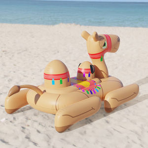 Camel gonflable géant en PVC robuste à monter, flotteur de <span class=keywords><strong>piscine</strong></span> avec poignées, forme d'animal, radeau de natation, salon aquatique pour enfants et adultes - Product Image 4