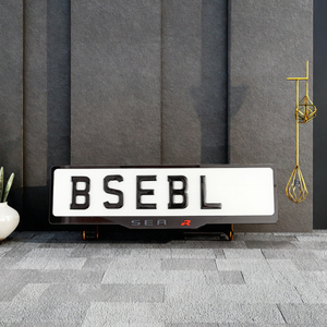 Logotipo personalizado 52*11cm 3D Gel letras placas UK tamaño estándar acrílico número letras para marcos de matrícula <span class=keywords><strong>Audi</strong></span> Compatible - Product Image 3