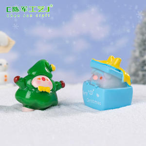 ของตกแต่งคุณภาพดี เฉินจุน แลนด์สเคป คริสต์มาส แอนิมอล ทาวน์ ชุด DIY อุปกรณ์ตกแต่งขนาดเล็ก รถจิ๋ว ของประดับตกแต่งบนโต๊ะทำงาน - Product Image 4