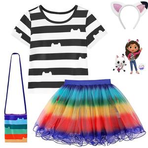 Ensembles de jupes pour enfants personnalisés, poupée Ggabby, filles, fête, maisons de <span class=keywords><strong>chat</strong></span> Ggabby, carnaval, costumes de cosplay, costumes pour enfants de 3 à 8 ans, vêtements pour enfants - Product Image 5