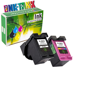 Réservoir d'<span class=keywords><strong>encre</strong></span> noir 803 XL, 803XL, pour imprimante <span class=keywords><strong>HP</strong></span> <span class=keywords><strong>DeskJet</strong></span> 1110, <span class=keywords><strong>2130</strong></span>, adaptée aux paquets d'<span class=keywords><strong>encre</strong></span>, refabriqué, couleur Premium - Product Image 1
