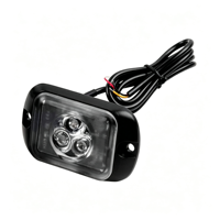 Feu de calandre latéral pour camion 3W LED IP65, boîtier en alliage d'aluminium, 4 modes stroboscopiques, multicolores, feu d'avertissement d'urgence pour camion