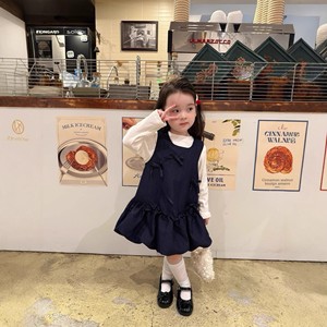 <span class=keywords><strong>Abbigliamento</strong></span> per Bambine in Stile Principessa Coreano, Nuovo Vestito in Denim Morbido e Alla Moda per l'Autunno 2026 - Product Image 1