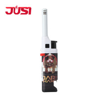 Encendedor de Chispa JUSI HC1030 Resistente al Viento con Boquilla Larga, Encendedor de Butano Recargable Multifunción