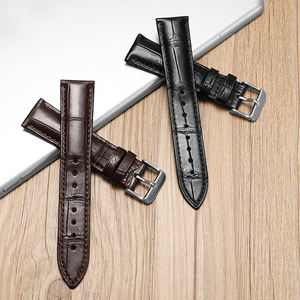 <span class=keywords><strong>Bracelet</strong></span> de <span class=keywords><strong>montre</strong></span> en <span class=keywords><strong>cuir</strong></span> véritable de peau de crocodile EYP-Slub CHARM 22 mm Vente directe d'usine Type boucle à ardillon pour pour pour - Product Image 6