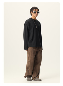 Poids lourd logo personnalisé imprimé surdimensionné hommes vierge en détresse <span class=keywords><strong>t-shirts</strong></span> goutte épaule Boxy recadrée coton t-shirt pour hommes - Product Image 4