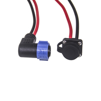Conector de Cable de Cobre para Iluminación Impermeable de 20A 30A, Ensamblaje de Enchufe de Alimentación, Terminal Tipo Soldadura/Tornillo, Enchufe de 2 3 4 8 Pines