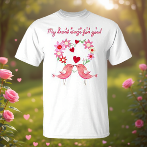 Camiseta Premium con Corazones Cantantes para el Día de San Valentín, para Celebraciones Románticas - Product Image 3