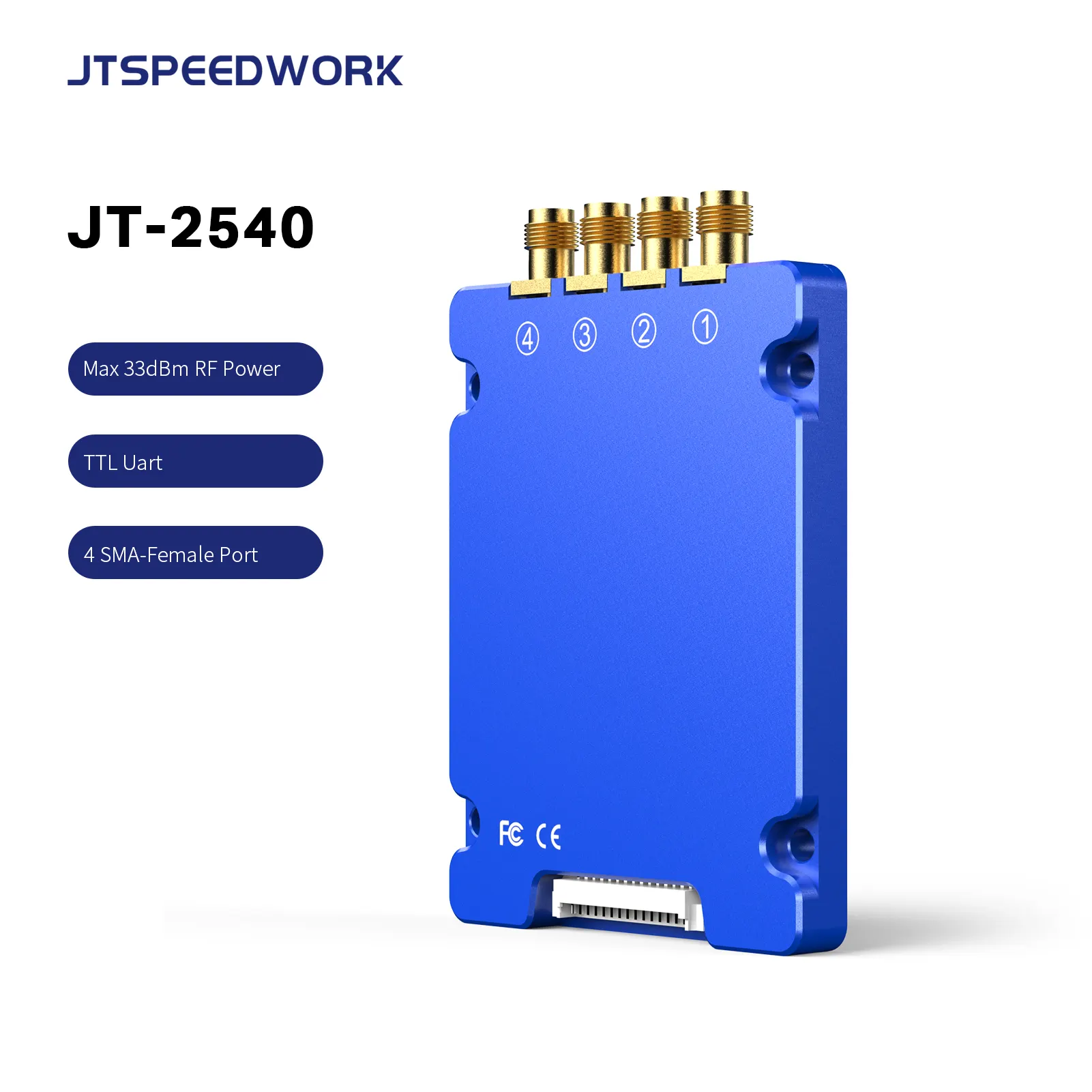 Manufacture TM200 Chip JT-2540 UHF RFID 4-Channel Module With Multiple Tags Reading Long Distance RFID UHF 4 Ports PCB Board
