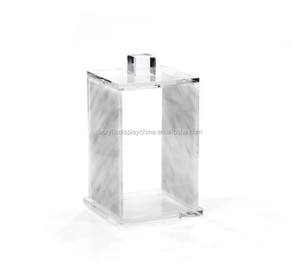 Acrylic Jar đồ ăn nhẹ trái cây khô hiển thị Acrylic Vàng lucite judaica passover matzah hộp - Product Image 3