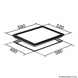Table <span class=keywords><strong>de</strong></span> <span class=keywords><strong>cuisson</strong></span> électrique à induction 60Cm 3400W Cuisinière électronique à 4 brûleurs - Product Image 2