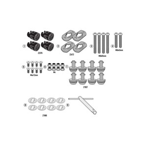 Kit de Transformación de Liberación Rápida Givi, Accesorios para Motocicleta, Juego de Herrajes de Montaje M6x65mm M8x45mm - Product Image 1