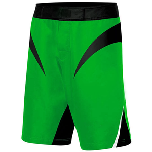 กางเกงขาสั้น MMA สำหรับผู้ชาย สีสันตัดกัน ดีไซน์แถบข้าง เอวยางยืด แห้งเร็ว สปอร์ต บอร์ดชอร์ต ผ้าโพลีเอสเตอร์ผสมคอตตอน - Product Image 4