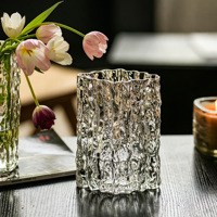 Vase en verre transparent style Ins tendance, pot de fleurs hydroponique créatif, décoration de table pour salon et salle à manger