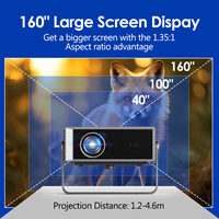 2025 nuevo A3W Mini portátil inteligente Android 11 nativo 1080P 4K 400 ANSI lúmenes cine Video LCD proyector de cine en casa para dormitorio