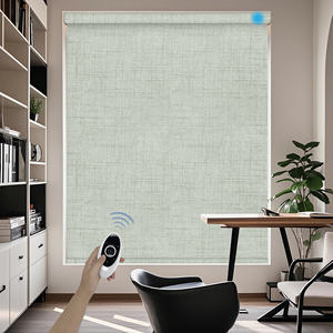 Persianas enrollables eléctricas inalámbricas <span class=keywords><strong>para</strong></span> <span class=keywords><strong>ventanas</strong></span> Tela opaca diurna y nocturna con pantallas <span class=keywords><strong>de</strong></span> aluminio hechas <span class=keywords><strong>de</strong></span> poliéster duradero - Product Image 2