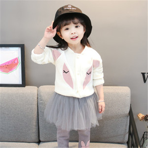 Ensemble de vêtements pour enfants, jupe pour petites filles, t-shirt en coton et leggings, achat en ligne à Hong Kong - Product Image 2