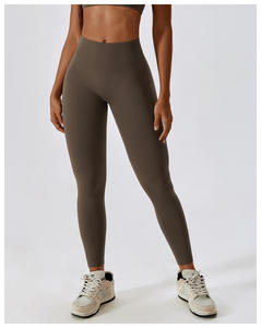 Mallas ecológicas de cintura alta recicladas de LICRA personalizadas, pantalones de yoga, mallas de gimnasio - Product Image 4