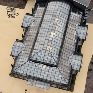 Véranda en verre décorative sur mesure BLVE, grande taille, pour jardin extérieur, serre avec toit à plusieurs niveaux, idéale pour les lieux <span class=keywords><strong>de</strong></span> mariage - Product Image 4