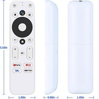 Télécommande vocale de remplacement pour Mecool KM2 / KM2 Plus TV Box, compatible avec ONN Android FHD 4K UHD