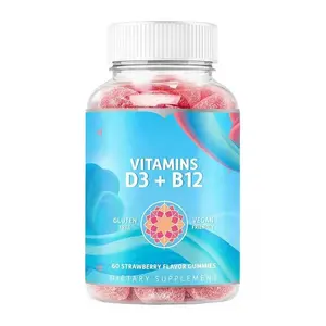 Vegan Vitamin K2D3 D3 2000 IU Vitamin K2 Gummies untuk kesehatan tulang dan sistem imun boost D3 gummy
