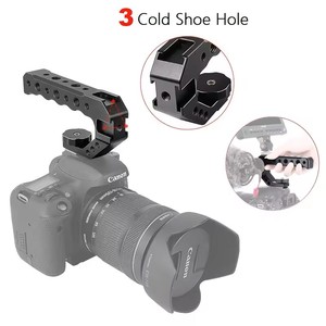 Poignée supérieure pour appareil photo/DSLR avec connexion ARRI pour cage d'appareil photo <span class=keywords><strong>Sony</strong></span> A6400 6300, prises de vue en bas angle avec 3 griffes porte-accessoires - Product Image 4