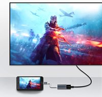KUYIA-Adaptador usb tipo C a HDMI, Thunderbolt, USB tipo C, Cable adaptador HDMI macho a hembra, compatible con 4K