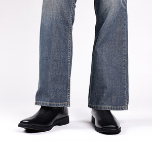 SHIKOL, botas de vaquero para hombre, tamaño grande personalizado 48, moda occidental, bandera americana bordada, Otoño Invierno, botas de montar para hombre - Product Image 5