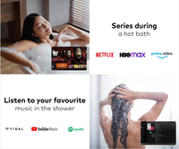 Miroir TV intelligent LED éclairé Bathnology avec Android, WiFi et haut-parleur pour salle de bain, design personnalisé pour la maison