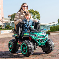 Vente en gros 12V voiture électrique à quatre roues pour enfants tout-terrain ATV double face en plastique jouet poussette télécommande pour