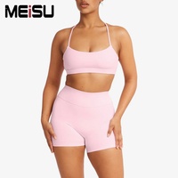 Meilleure Vente 2026 : Ensemble de Sport pour Pilates et Yoga, comprenant un Soutien-gorge Dos Croisé, un Haut Halter, un Haut de Pilates à Manches Longues, un Short Effet Fesses Galbées et un Legging de Yoga Effet Ventre Plat