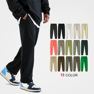 Pantalones Deportivos Unisex Gruesos de Felpa de 400 Gramos, Pantalones Deportivos de Algodón 100% de Alta Calidad con Logotipo Personalizado al por Mayor - Product Image 1
